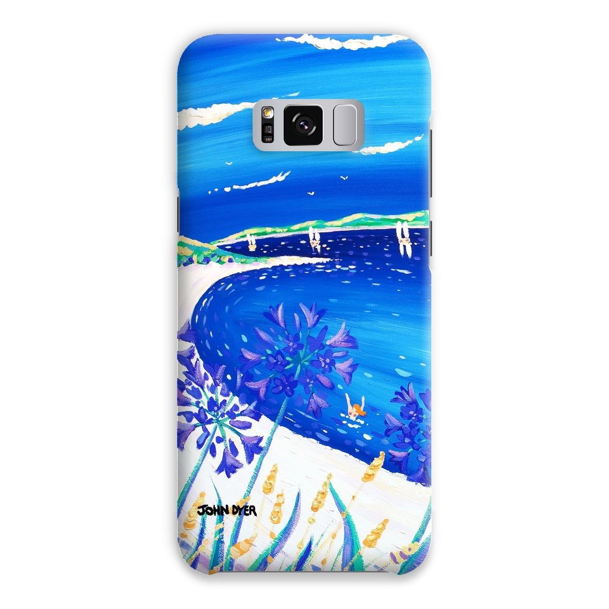 Snap Art Phone Case. Agapanthus Flowers, Tresco. Artist John Dyer. Cornwall Art Gallery.