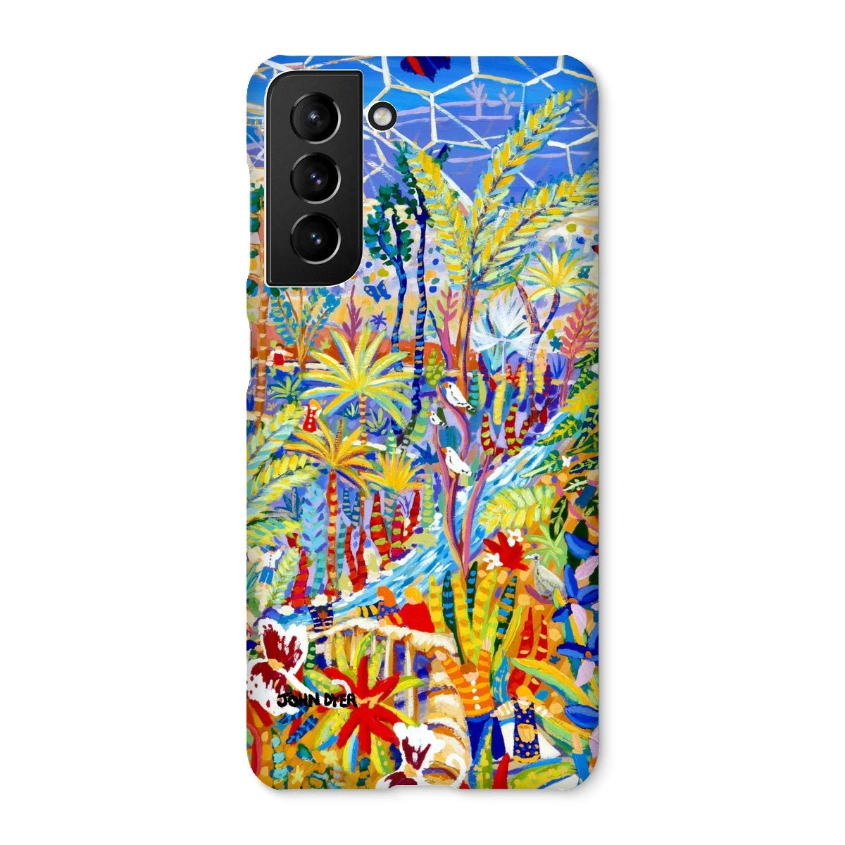 Snap Art Phone Case. Eden Project Rainforest. Artist John Dyer. Cornwall Art Gallery John Dyer