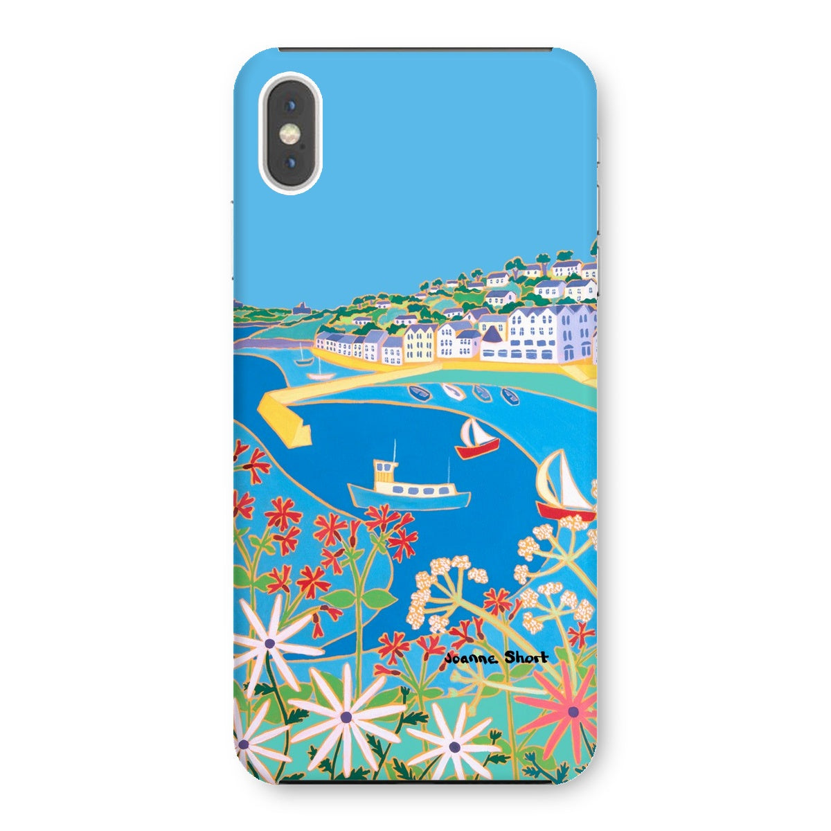 Snap Art Phone Case. St Mawes. Artist Joanne Short. Cornwall Art Gallery