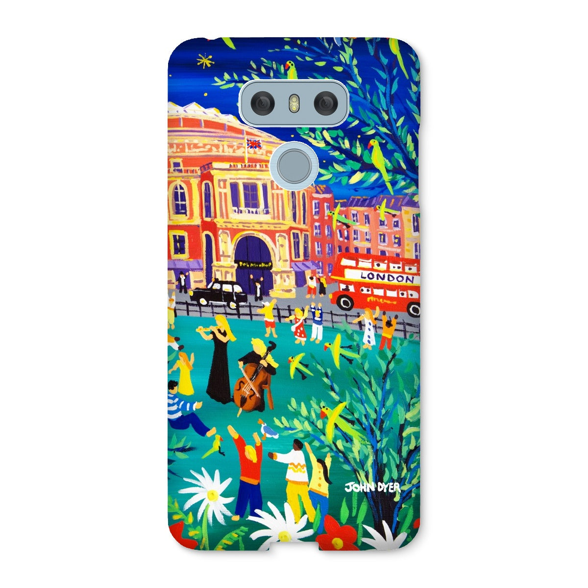 Snap Art Phone Case. Royal Albert Hall, Hyde park, London. Musicians. Artist John Dyer. Cornwall Art Gallery