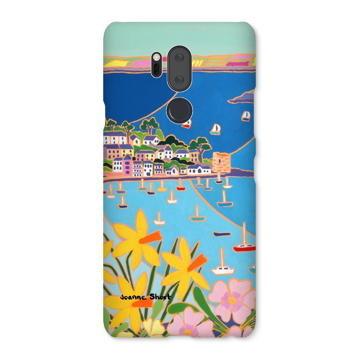 Snap Art Phone Case. Polruan, Fowey River. Artist Joanne Short. Cornwall Art Gallery