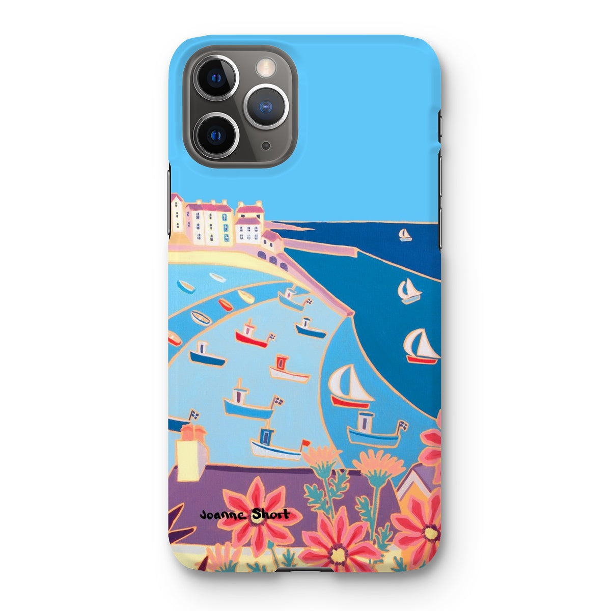 Snap Art Phone Case. St Ives Harbour. Artist Joanne Short. Cornwall Art Gallery