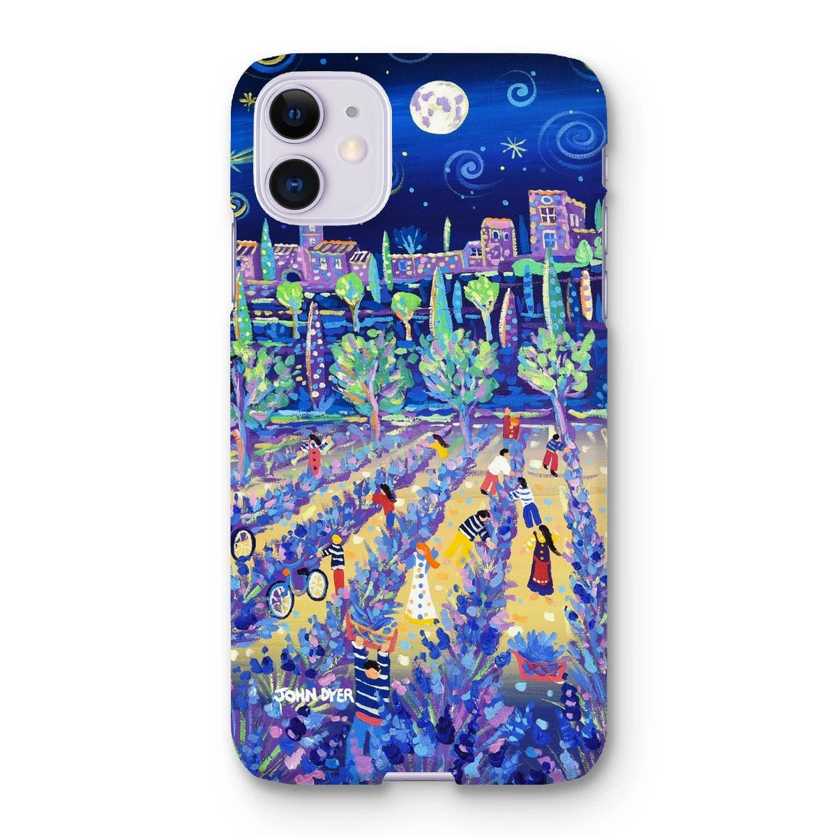 Snap Art Phone Case. Lavender Pickers, Provence, France. Artist John Dyer. Cornwall Art Gallery. John Dyer