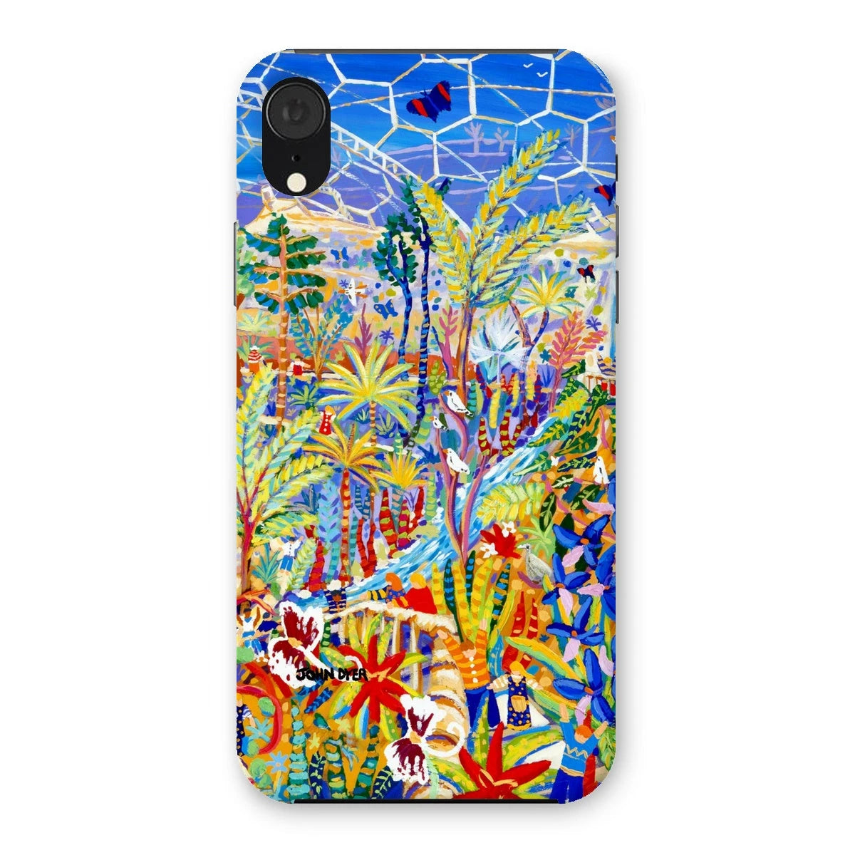 Snap Art Phone Case. Eden Project Rainforest. Artist John Dyer. Cornwall Art Gallery John Dyer