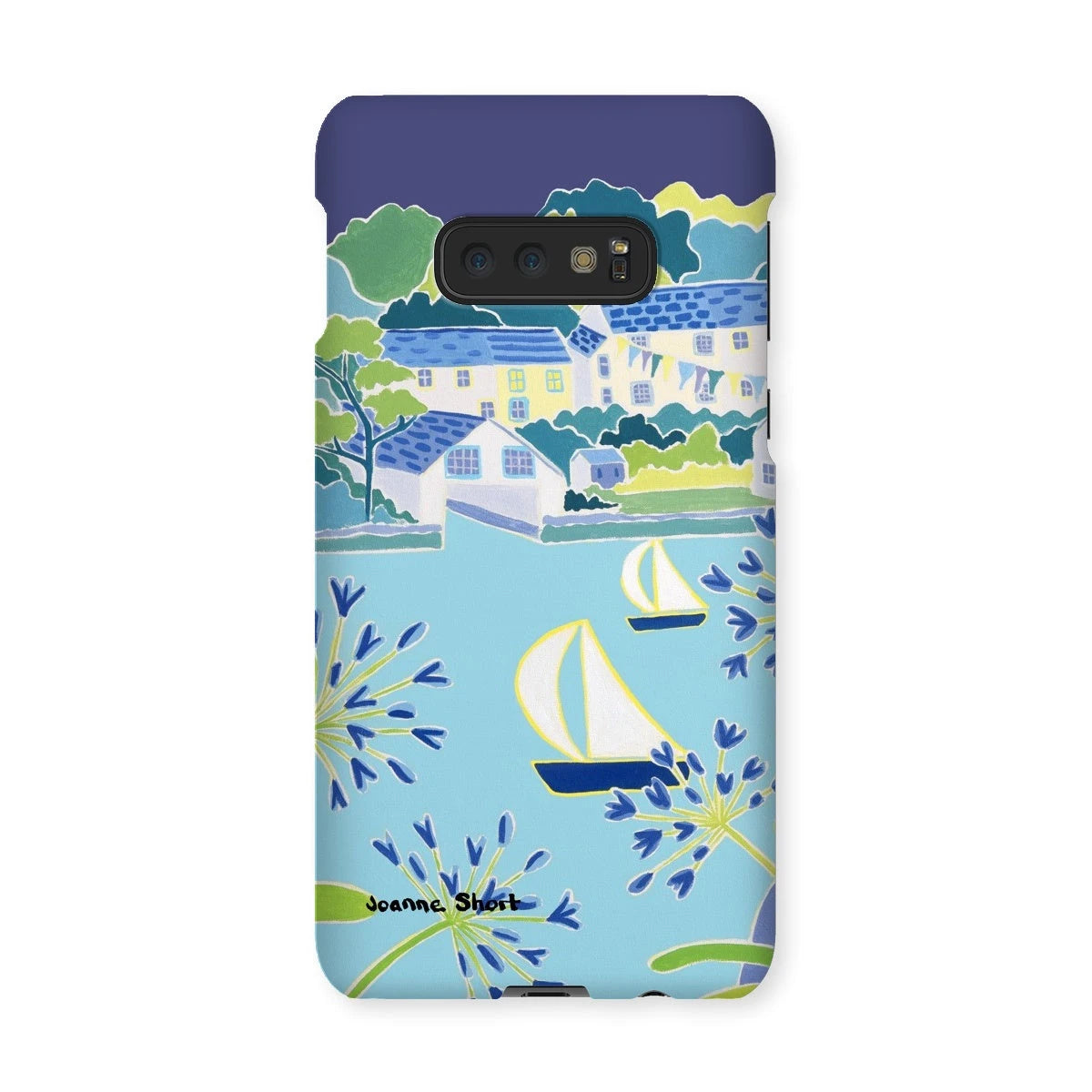 Snap Art Phone Case. Helford River & Village. Artist Joanne Short. Cornwall Art Gallery Joanne Short
