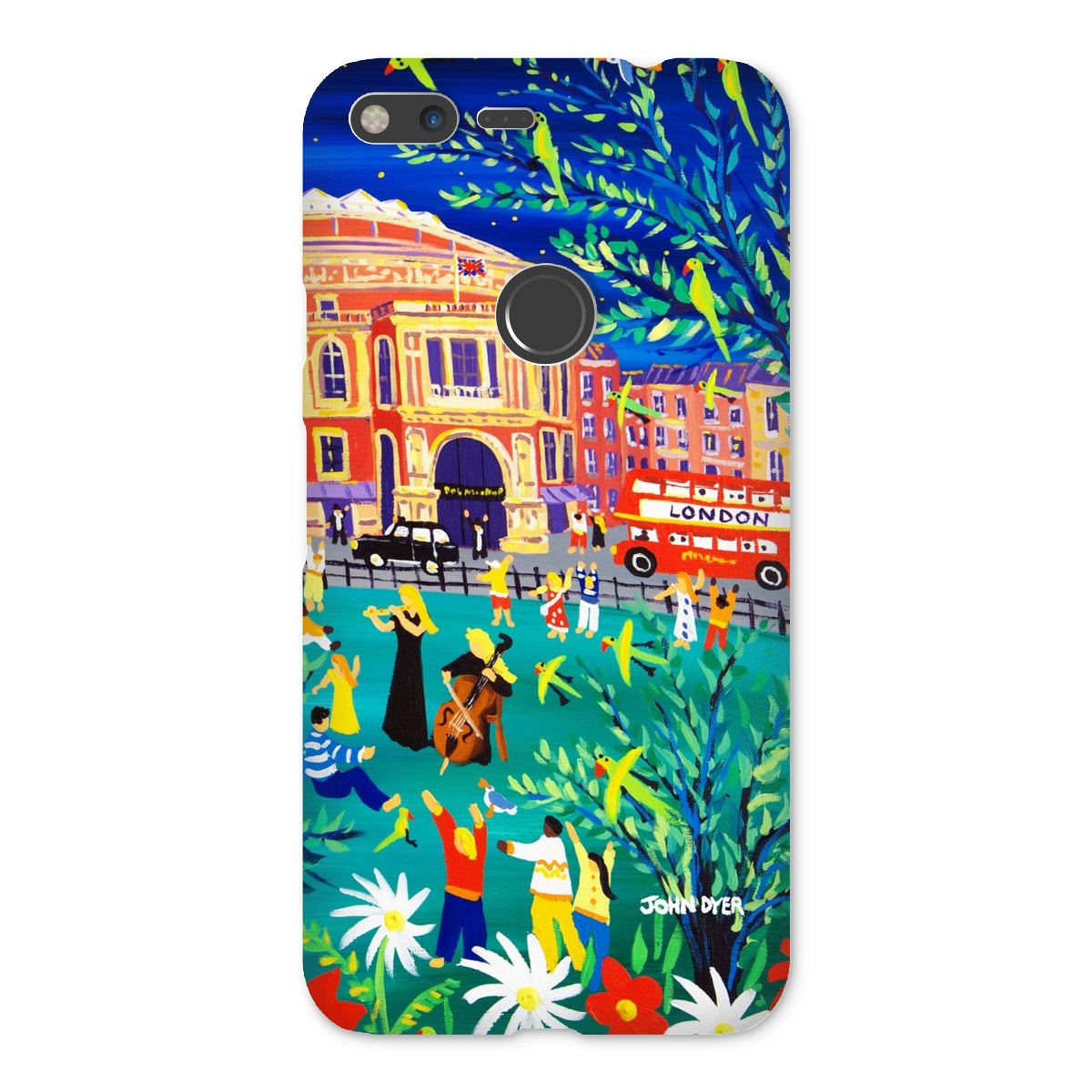 Snap Art Phone Case. Royal Albert Hall, Hyde park, London. Musicians. Artist John Dyer. Cornwall Art Gallery