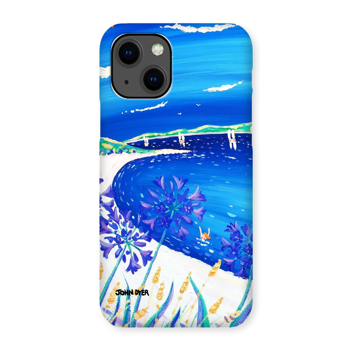 Snap Art Phone Case. Agapanthus Flowers, Tresco. Artist John Dyer. Cornwall Art Gallery.