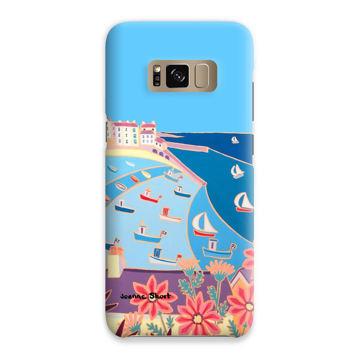 Snap Art Phone Case. St Ives Harbour. Artist Joanne Short. Cornwall Art Gallery