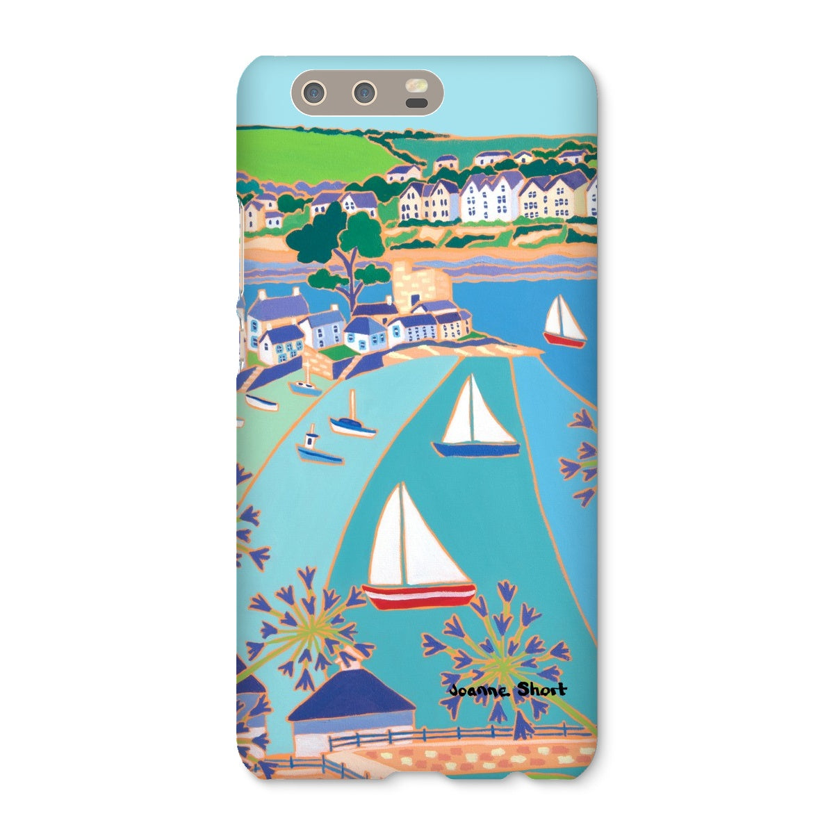 Snap Art Phone Case. Polruan & Fowey River. Artist Joanne Short. Cornwall Art Gallery