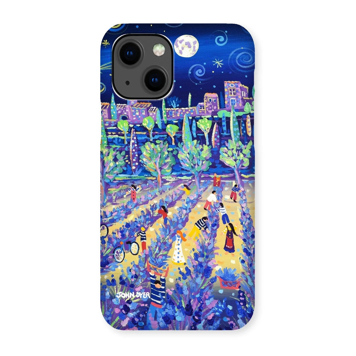 Snap Art Phone Case. Lavender Pickers, Provence, France. Artist John Dyer. Cornwall Art Gallery. John Dyer