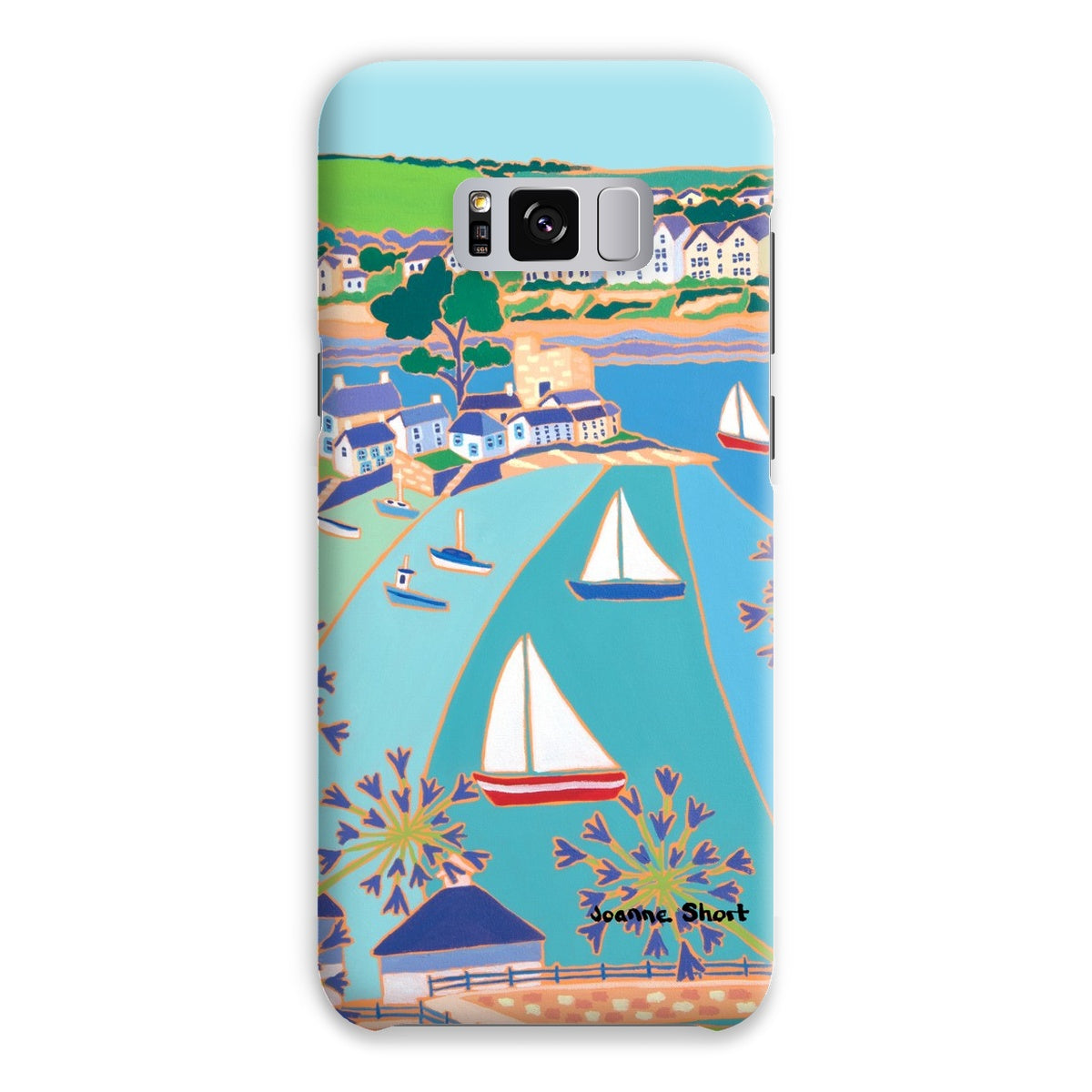 Snap Art Phone Case. Polruan & Fowey River. Artist Joanne Short. Cornwall Art Gallery