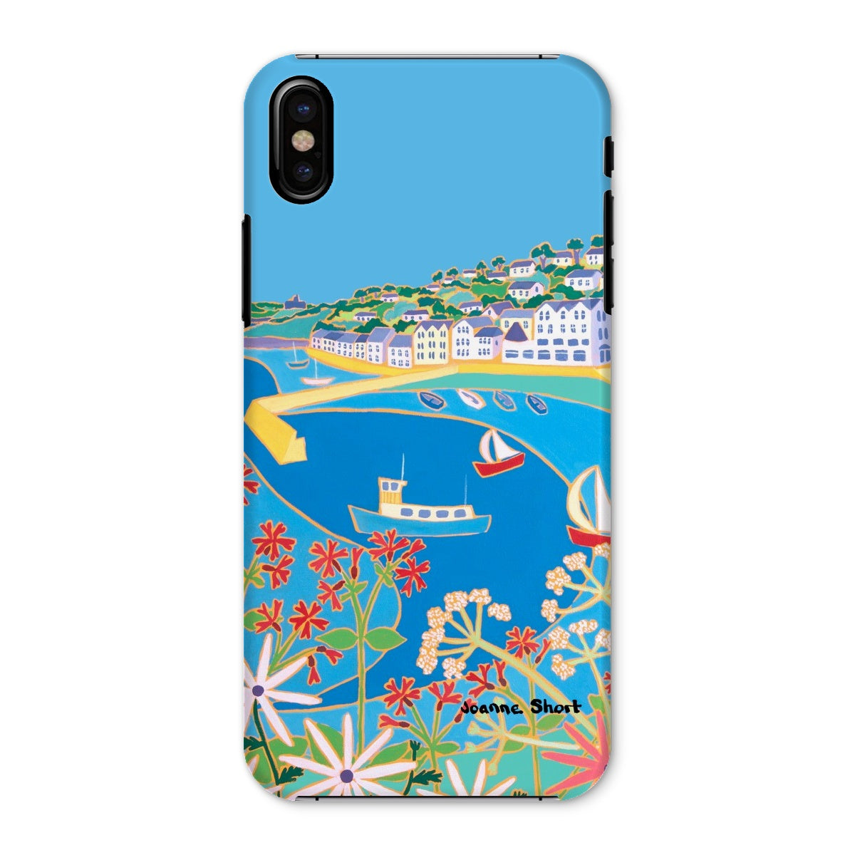 Snap Art Phone Case. St Mawes. Artist Joanne Short. Cornwall Art Gallery