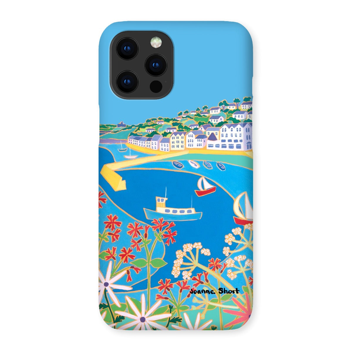 Snap Art Phone Case. St Mawes. Artist Joanne Short. Cornwall Art Gallery