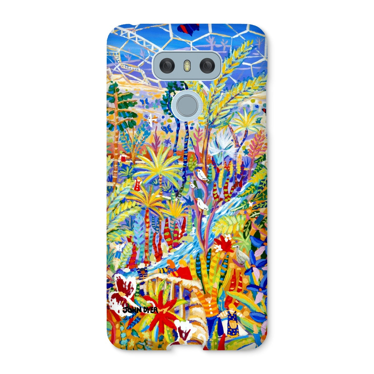 Snap Art Phone Case. Eden Project Rainforest. Artist John Dyer. Cornwall Art Gallery