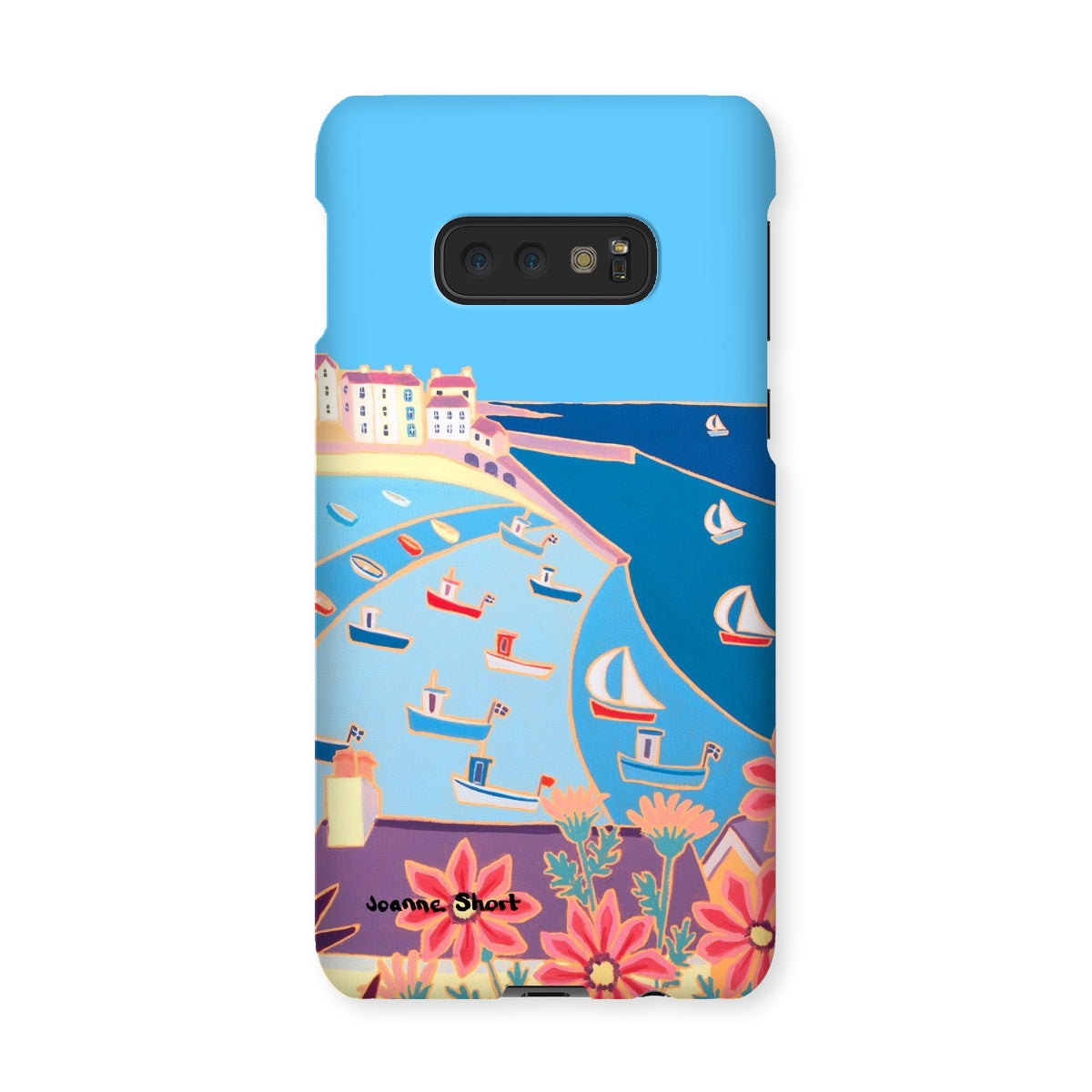Snap Art Phone Case. St Ives Harbour. Artist Joanne Short. Cornwall Art Gallery