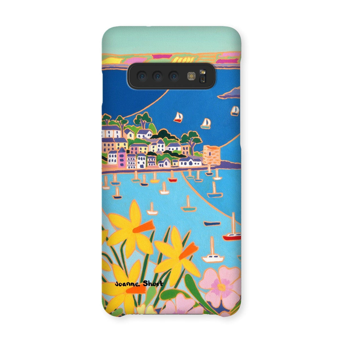 Snap Art Phone Case. Polruan, Fowey River. Artist Joanne Short. Cornwall Art Gallery