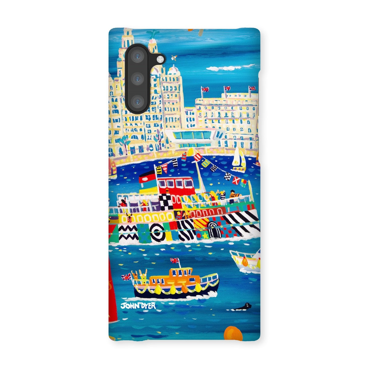 Snap Art Phone Case. Liverpool Mersey River Dazzle Ferry. Artist John Dyer. Cornwall Art Gallery