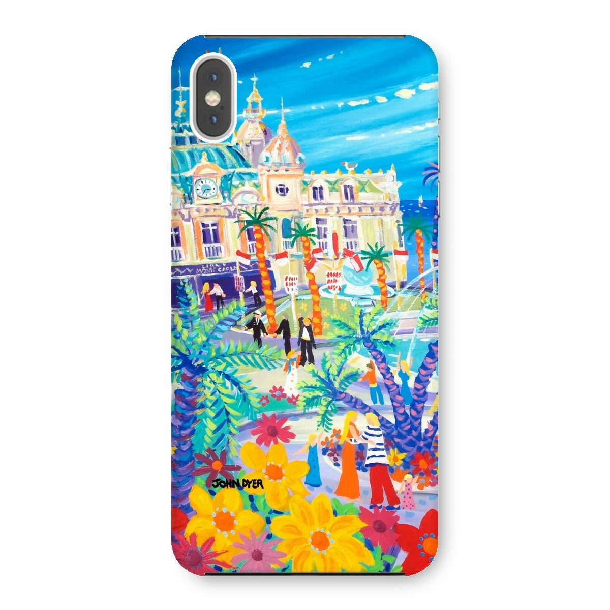 Snap Art Phone Case. Casino Square, Monaco. Artist John Dyer. Cornwall Art Gallery John Dyer