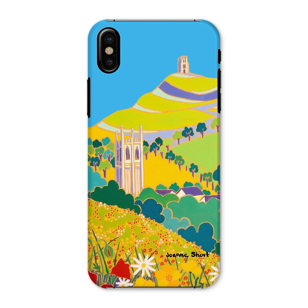 Snap Art Phone Case. Glastonbury Tor, Somerset. Artist Joanne Short. Joanne Short