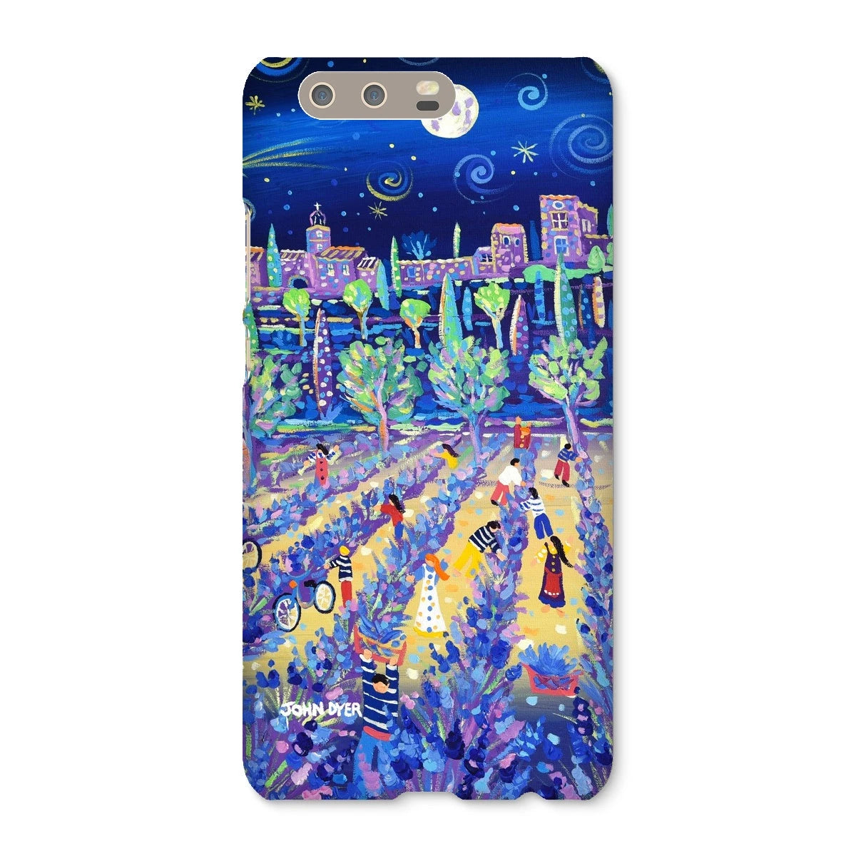 Snap Art Phone Case. Lavender Pickers, Provence, France. Artist John Dyer. Cornwall Art Gallery. John Dyer