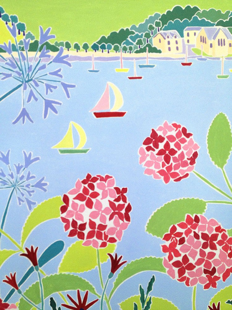 River Melody, Helford River, Cornwall. Original Oil Painting by Joanne Short