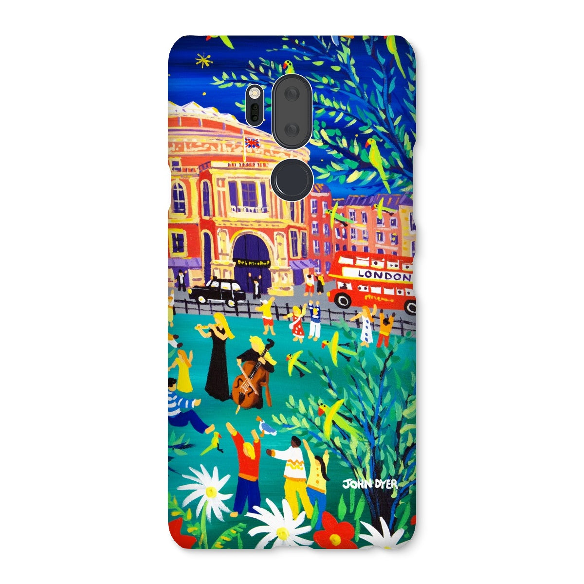 Snap Art Phone Case. Royal Albert Hall, Hyde park, London. Musicians. Artist John Dyer. Cornwall Art Gallery