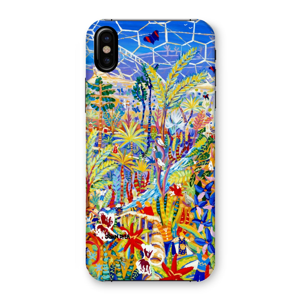 Snap Art Phone Case. Eden Project Rainforest. Artist John Dyer. Cornwall Art Gallery