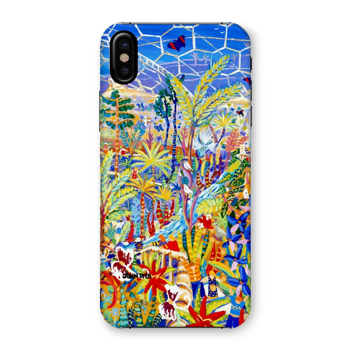 Snap Art Phone Case. Eden Project Rainforest. Artist John Dyer. Cornwall Art Gallery John Dyer