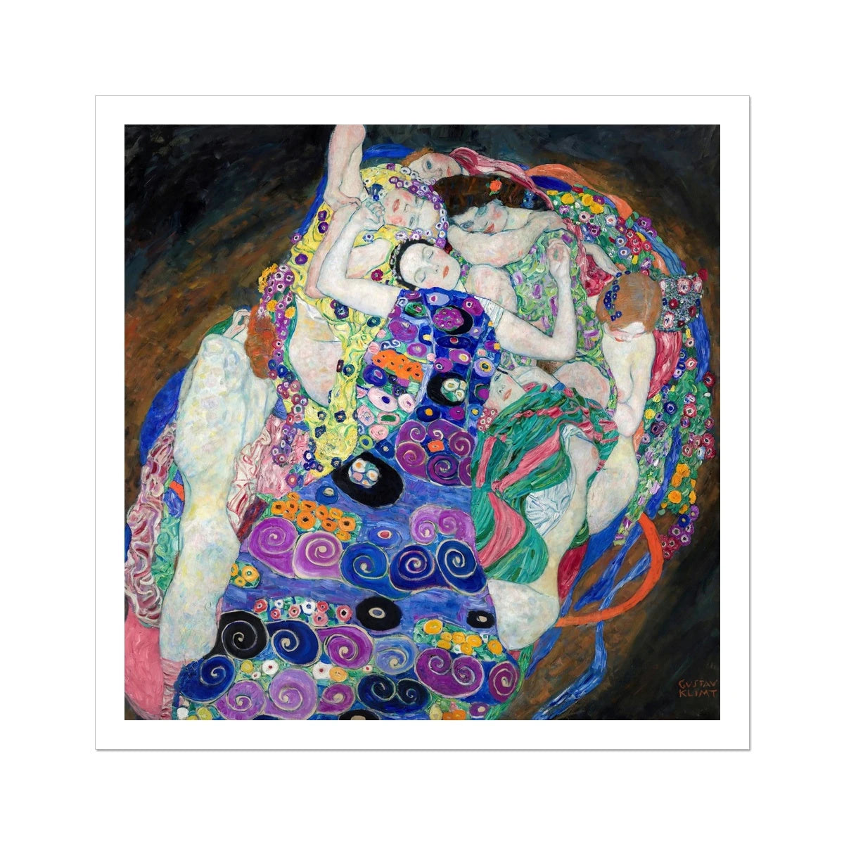Gustav Klimt Open Edition Art Print. 'The Maiden'. Art Gallery Historic Art Gustav Klimt