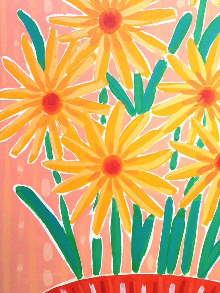 Original Still Life Painting by Joanne Short. Provençal Flowers. Provence, France.