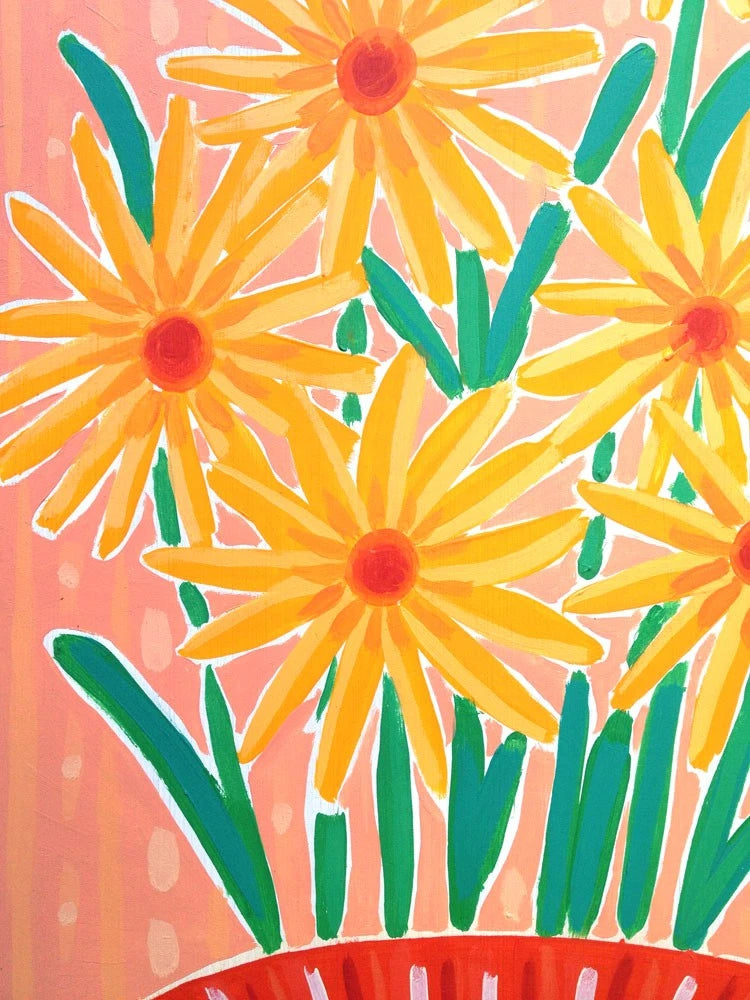 Original Still Life Painting by Joanne Short. Provençal Flowers. Provence, France. Joanne Short