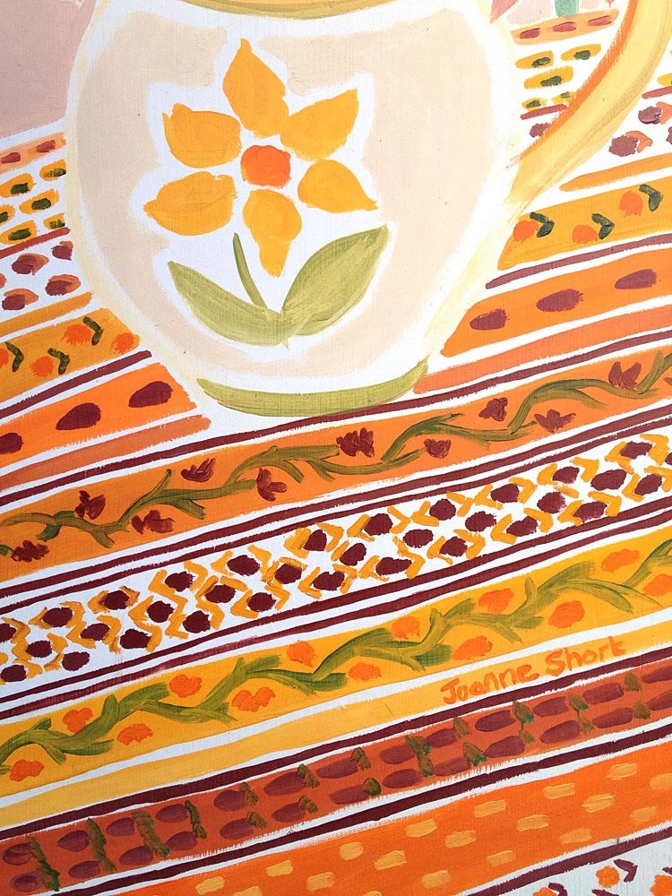 Original Painting by Joanne Short. Provençal Flowers. Provence, France. Joanne Short