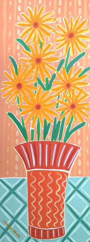 Original Still Life Painting by Joanne Short. Provençal Flowers. Provence, France.