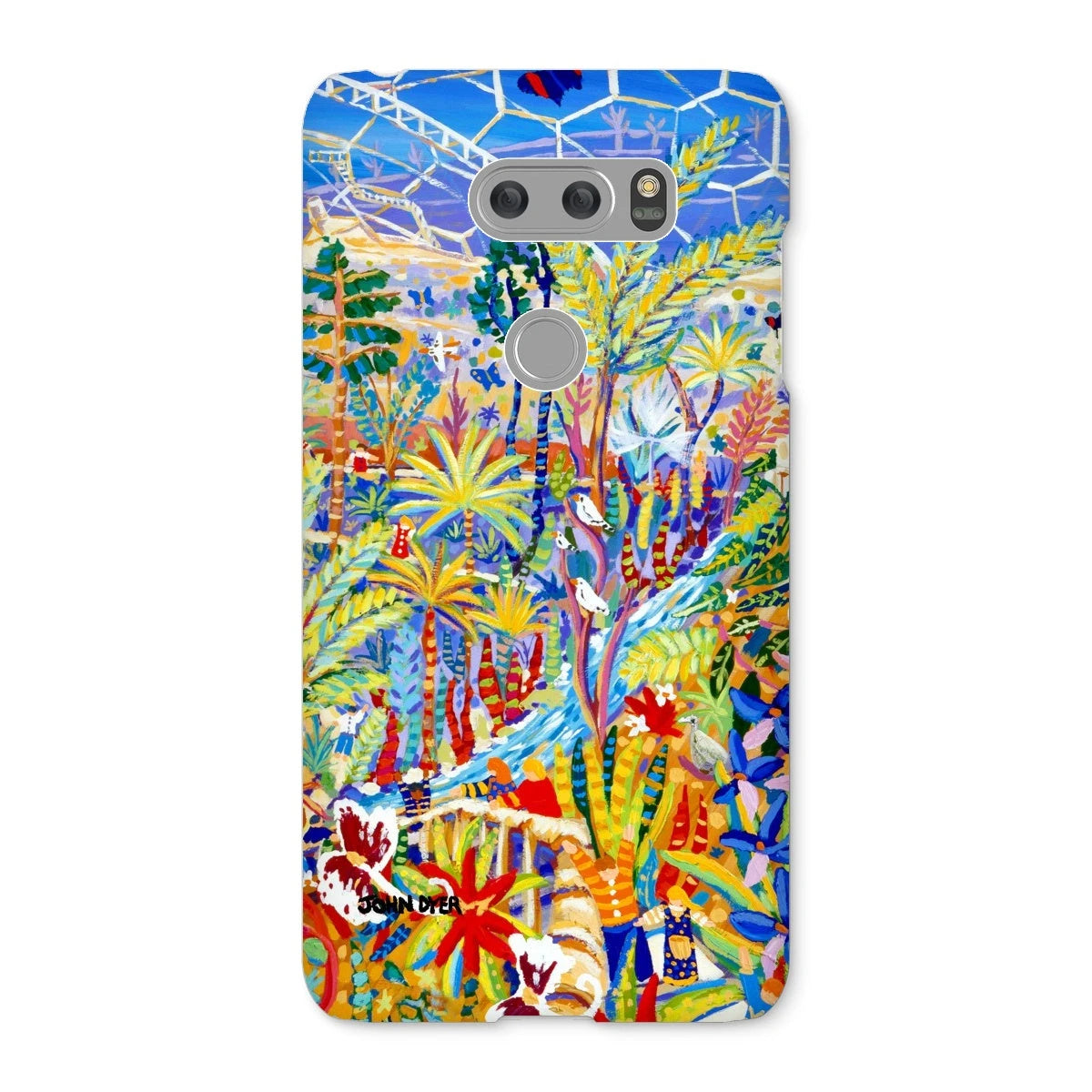 Snap Art Phone Case. Eden Project Rainforest. Artist John Dyer. Cornwall Art Gallery John Dyer