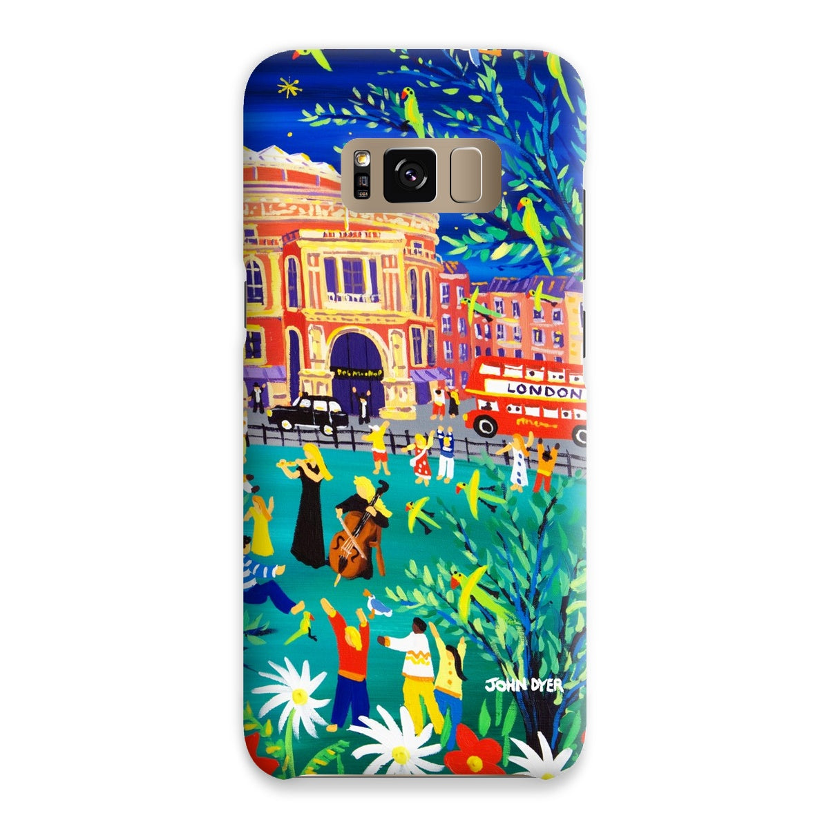 Snap Art Phone Case. Royal Albert Hall, Hyde park, London. Musicians. Artist John Dyer. Cornwall Art Gallery