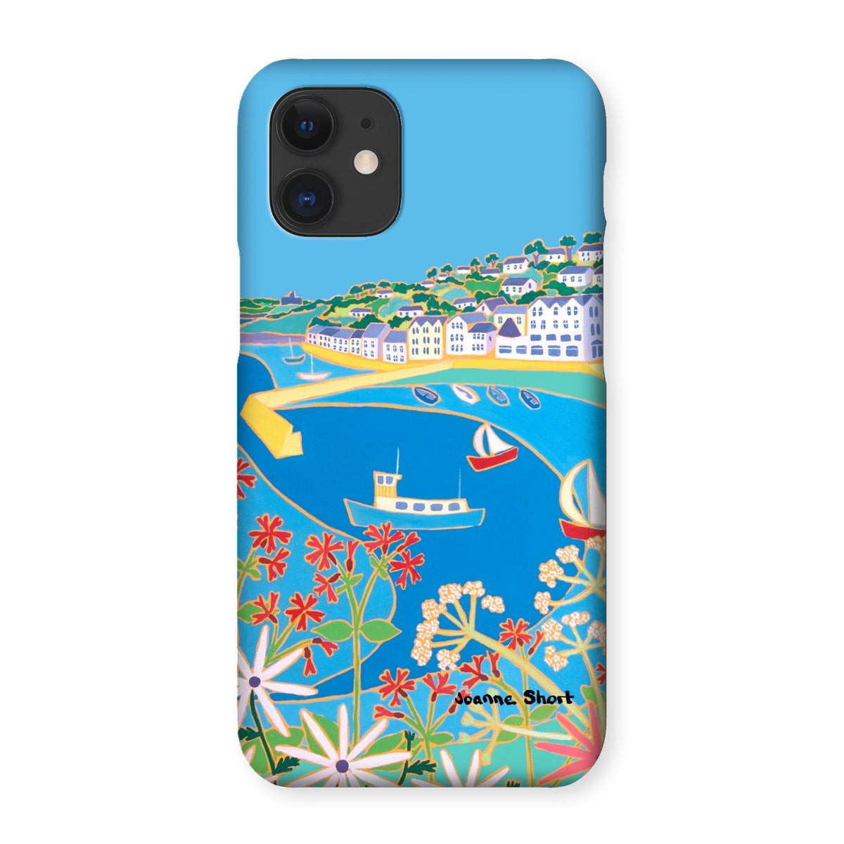 Snap Art Phone Case. St Mawes. Artist Joanne Short. Cornwall Art Gallery