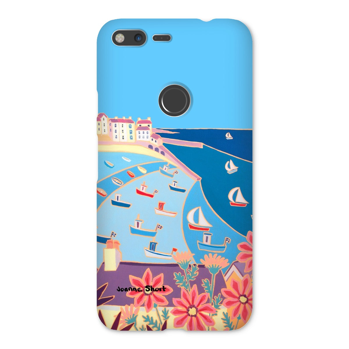 Snap Art Phone Case. St Ives Harbour. Artist Joanne Short. Cornwall Art Gallery