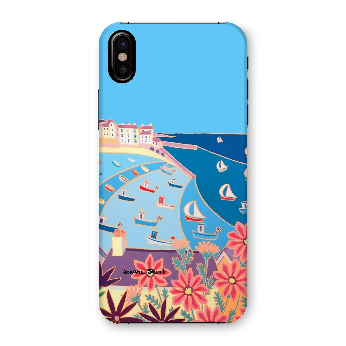 Snap Art Phone Case. St Ives Harbour. Artist Joanne Short. Cornwall Art Gallery