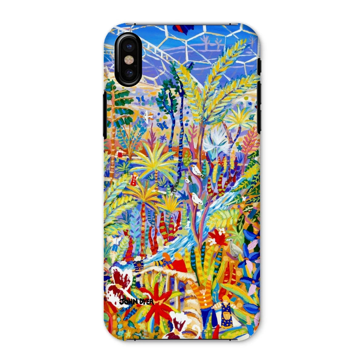 Snap Art Phone Case. Eden Project Rainforest. Artist John Dyer. Cornwall Art Gallery John Dyer
