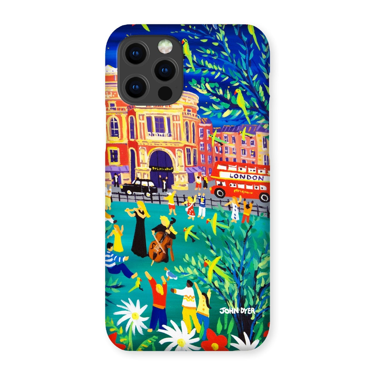 Snap Art Phone Case. Royal Albert Hall, Hyde park, London. Musicians. Artist John Dyer. Cornwall Art Gallery