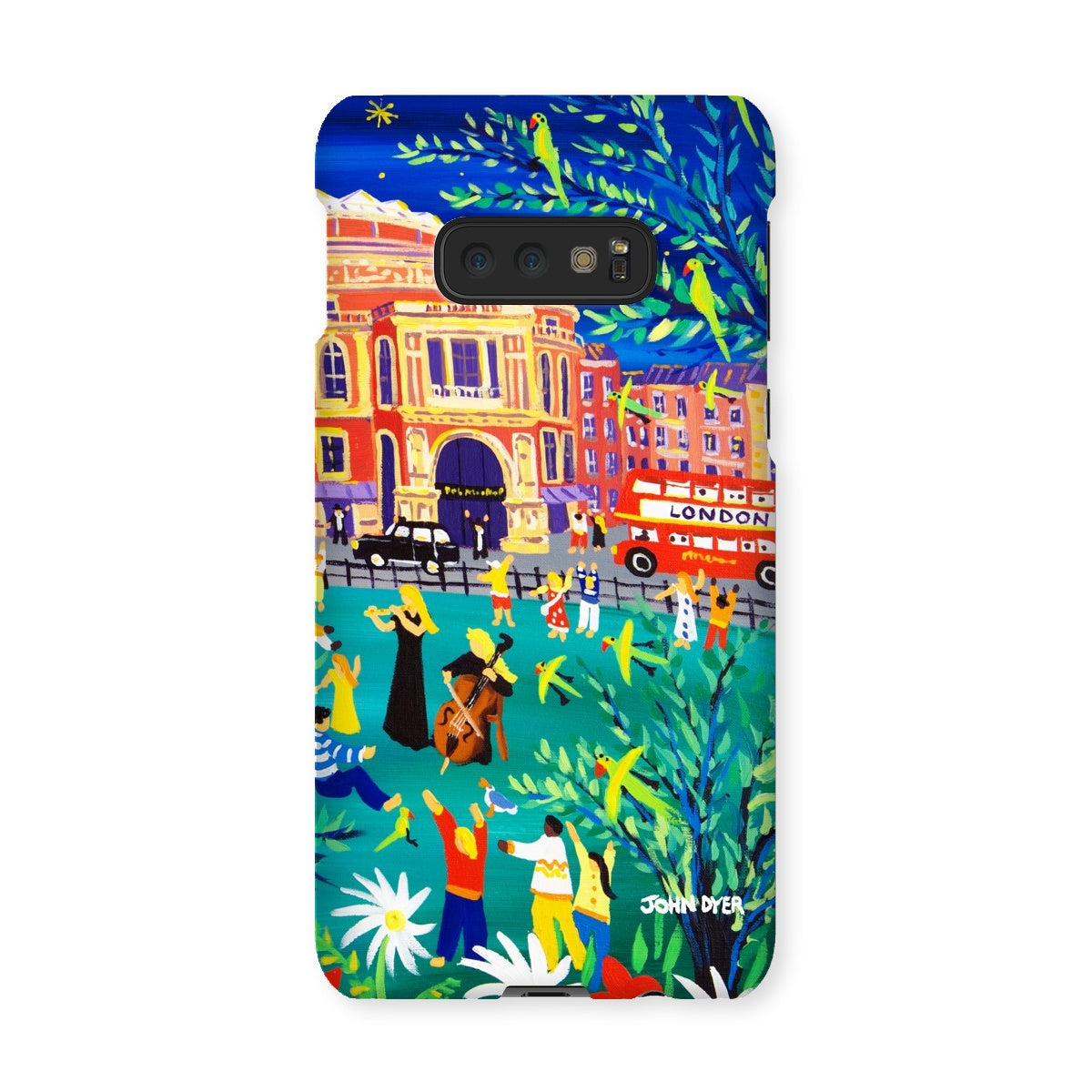 Snap Art Phone Case. Royal Albert Hall, Hyde park, London. Musicians. Artist John Dyer. Cornwall Art Gallery