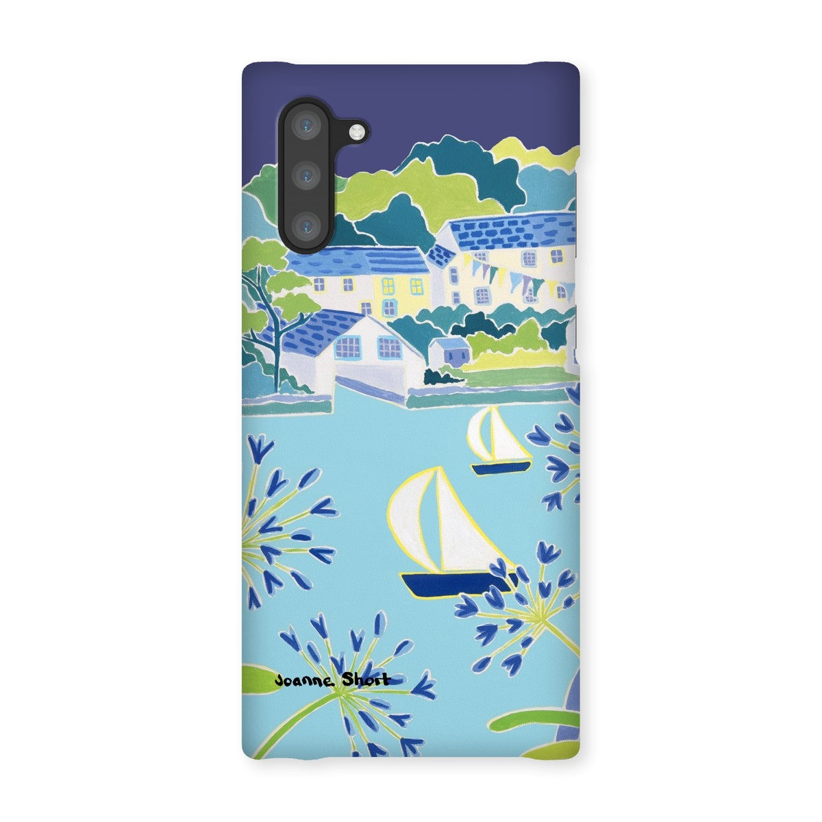 Snap Art Phone Case. Helford River & Village. Artist Joanne Short. Cornwall Art Gallery