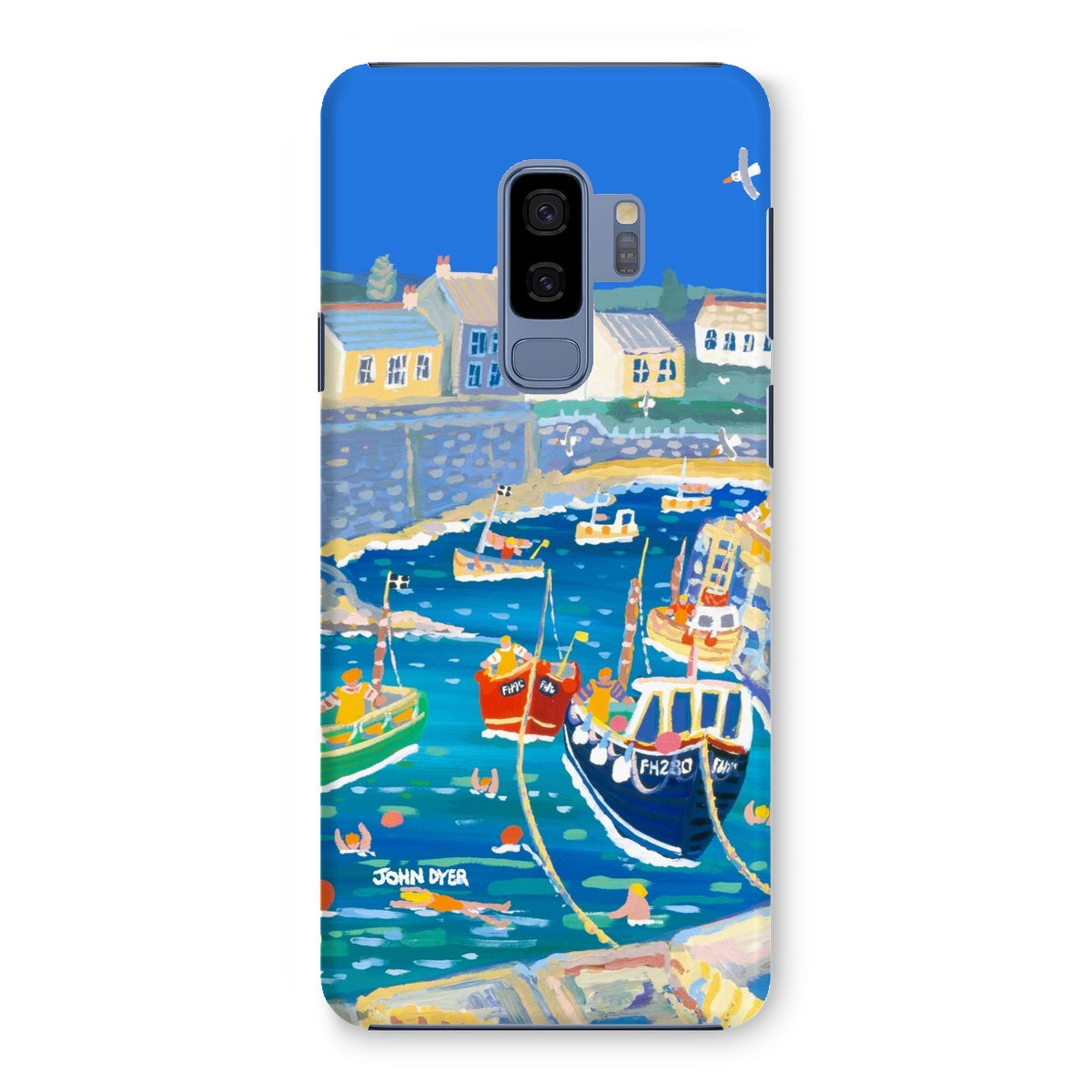 Snap Art Phone Case. Coverack Harbour. Artist John Dyer. Cornwall Art Gallery