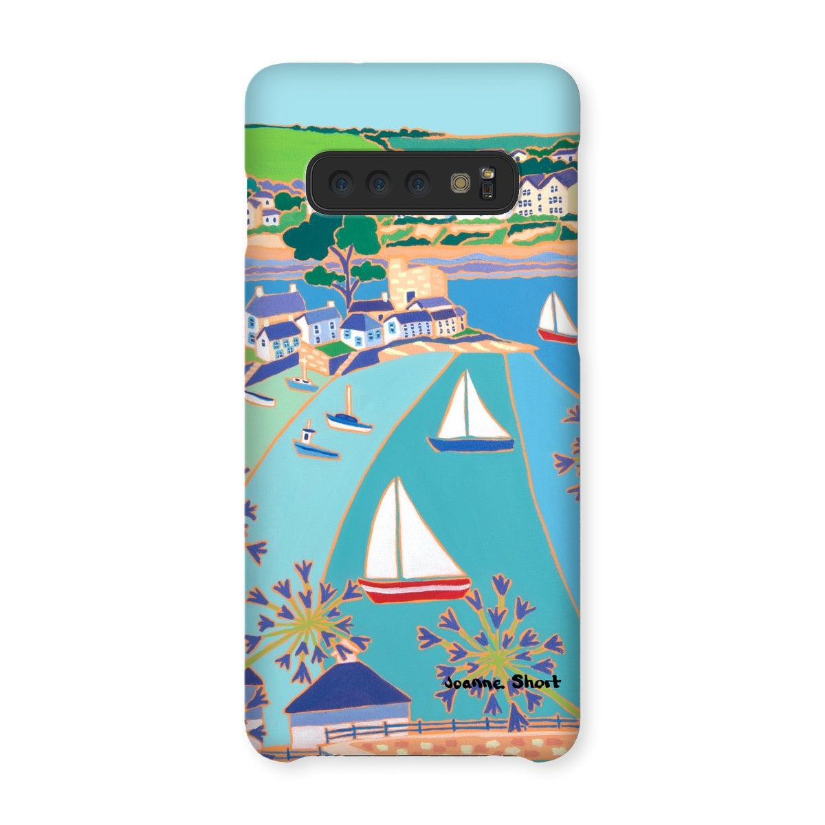 Snap Art Phone Case. Polruan & Fowey River. Artist Joanne Short. Cornwall Art Gallery