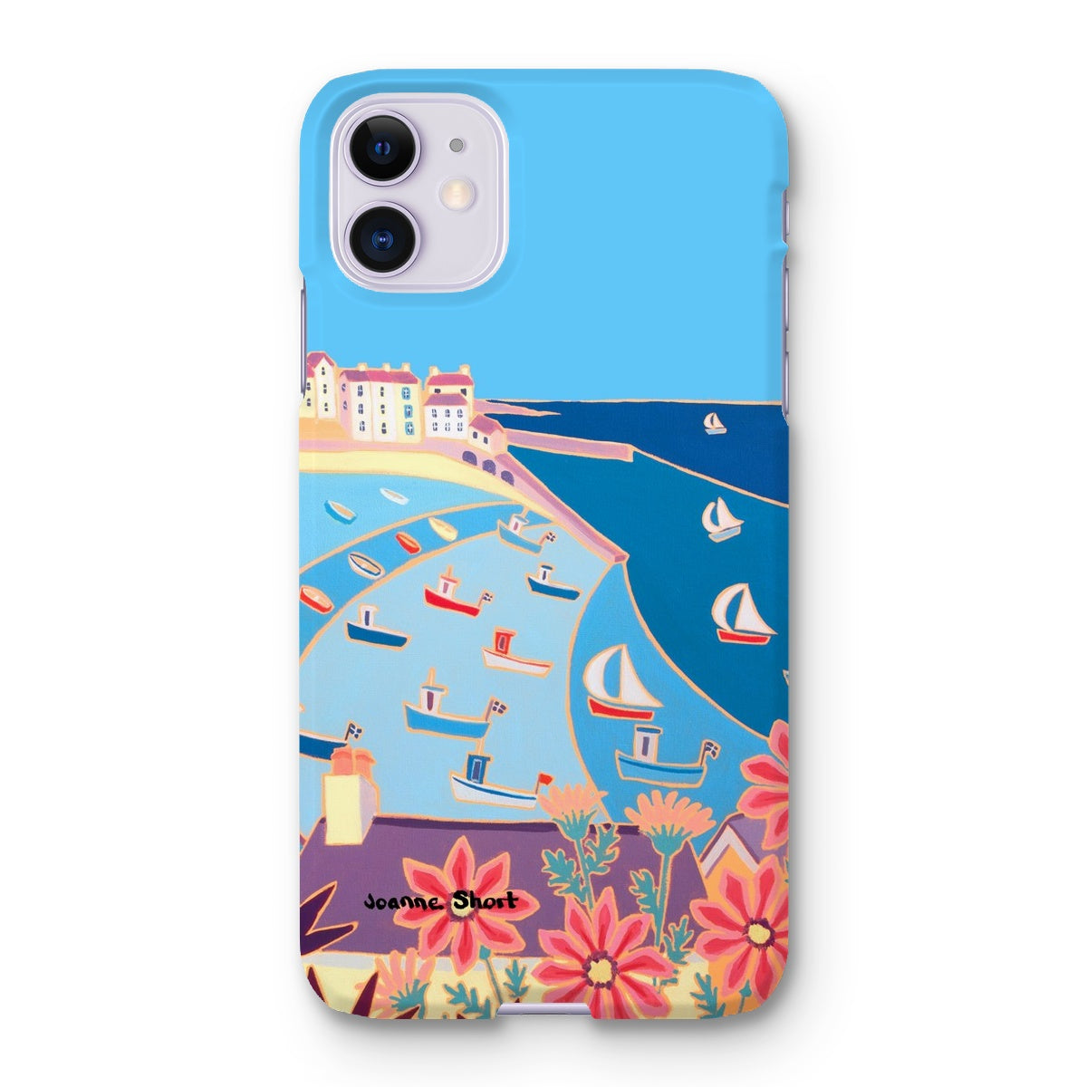 Snap Art Phone Case. St Ives Harbour. Artist Joanne Short. Cornwall Art Gallery