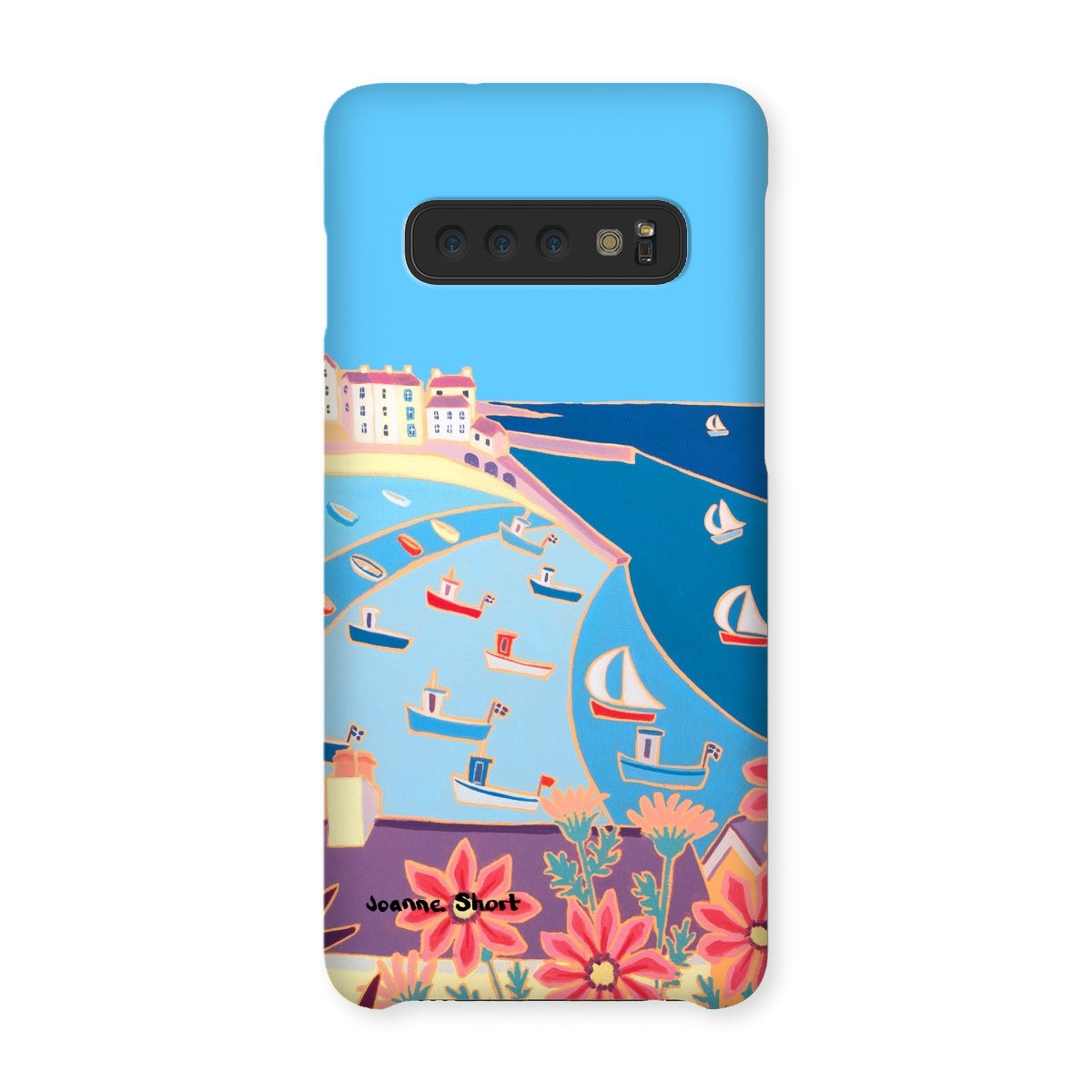 Snap Art Phone Case. St Ives Harbour. Artist Joanne Short. Cornwall Art Gallery