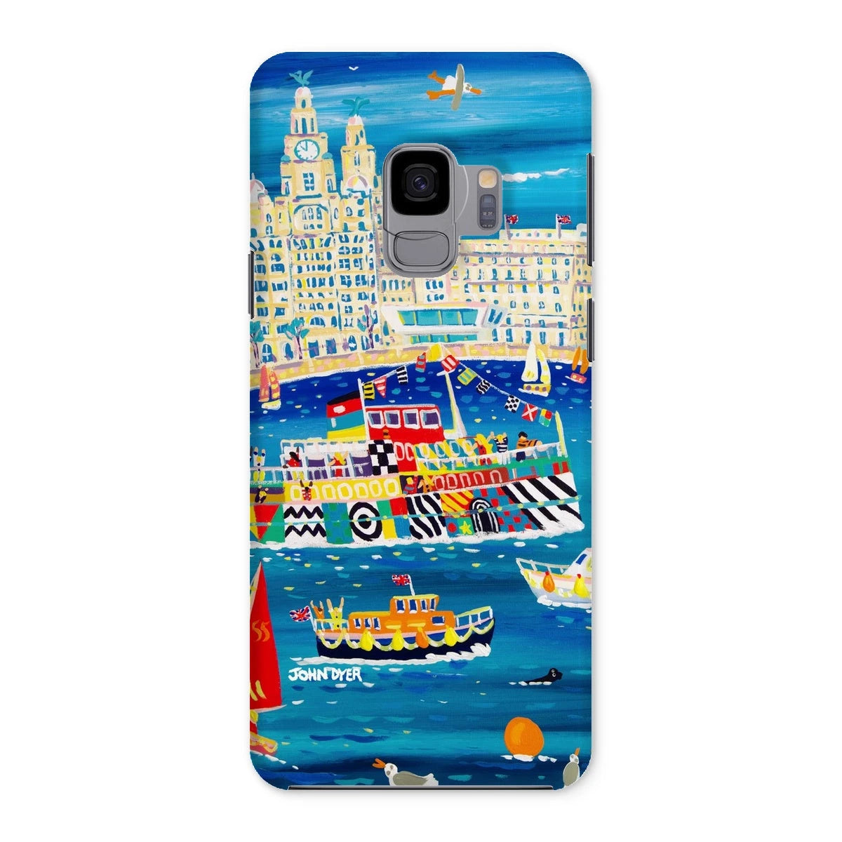 Snap Art Phone Case. Liverpool Mersey River Dazzle Ferry. Artist John Dyer. Cornwall Art Gallery John Dyer