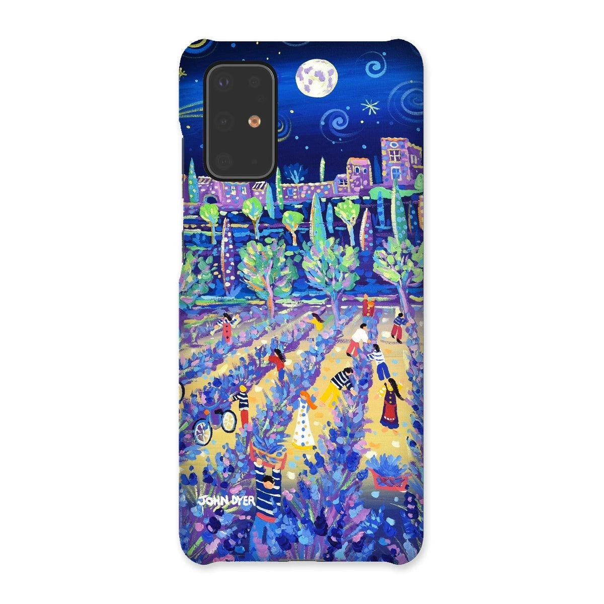 Snap Art Phone Case. Lavender Pickers, Provence, France. Artist John Dyer. Cornwall Art Gallery. John Dyer