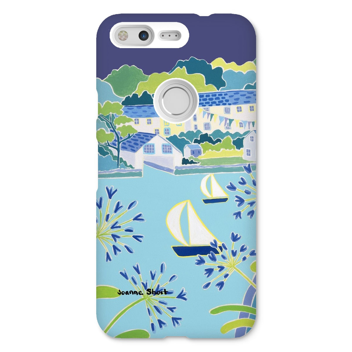 Snap Art Phone Case. Helford River & Village. Artist Joanne Short. Cornwall Art Gallery