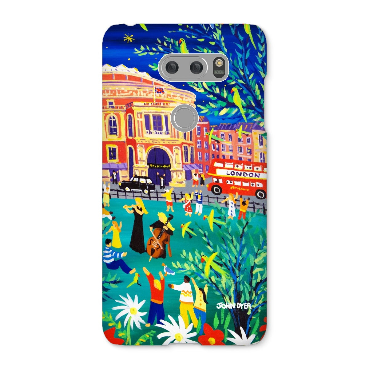 Snap Art Phone Case. Royal Albert Hall, Hyde park, London. Musicians. Artist John Dyer. Cornwall Art Gallery